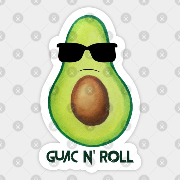 Guac N Roll Sticker by mynameisliana